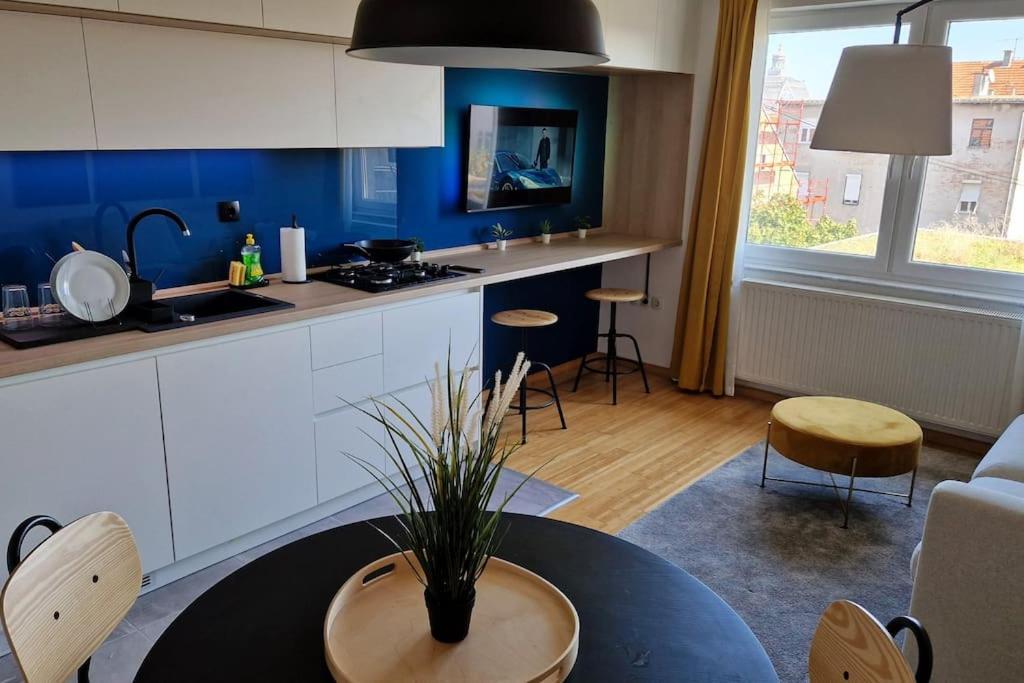 Midnight Blue Oasis - Center, Free Parking Apartman Zágráb Kültér fotó
